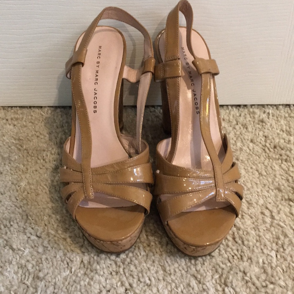 Marc Jacobs Nude Wedges